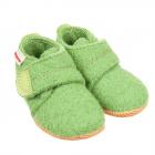 GIESSWEIN | Pantofole per bambini con chiusura a velcro modello Oberstaufen verde chiaro