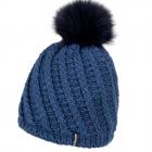 McBeanie | berretto con pompon e fodera in pile blu