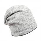 cuffia beanie reversibile unisex in lana maglia grigio