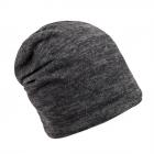 cuffia beanie reversibile unisex in lana maglia antracite