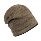 cuffia beanie reversibile unisex in lana maglia khaki