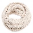 sciarpa loop super morbidissima con paillettes grigio chiaro