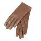 guanti in pelle donna con fodera cashmere marrone medio