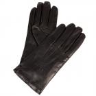 HUTTER | guanti in pelle per uomo foderati in lana cashmere made in Italy nero