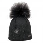 NORTON | Berretto pompon con motivo strass antracite