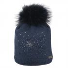 NORTON | Berretto pompon con motivo strass jeans.