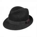 MICHAEL ZECHBAUER | Cappello trilby con motivo trapuntato nero
