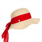 cappello leggero e tascabile per donna rosso
