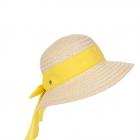 cappello leggero e tascabile per donna giallo