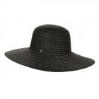 cappello da donna con tesa larga  nero