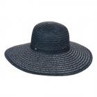 cappello da donna con tesa larga  blu