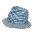 cappello trilby tessuto multicolor blu