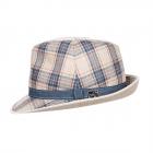 cappello trilby in seta firmato M.Zechbauer  beige