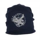 berretto oversize in cotone firmato MAXIMO blu