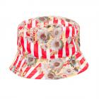 cappello in stoffa firmato ALESSANDRA BACCI  rosso