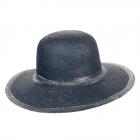 cappello Pamela in carta firmato ALESSANDRA BACCI  blu