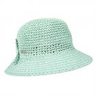 cappello cloche in carta firmato SEEBERGER  celeste