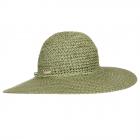 SEEBERGER | Cappello da donna in paglia di carta a tesa larga verde