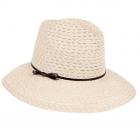 HUTTER | cappello donna fedora con falda larga 100 % canapa naturale