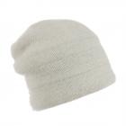 berretto angora con lurex bianco naturale