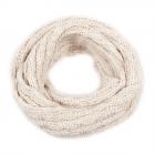 HUTTER | loop scaldacollo sciarpa in lana maglia  beige