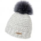 berretto con pompon Helene firmato NORTON  grigio chiaro