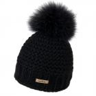 berretto con pompon Helene firmato NORTON  nero