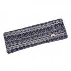 fascia lana maglia Giovanna foderato in pile  blu
