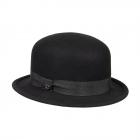 FASHION | cappello bombetta elegante con nastro nero nero