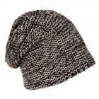 cuffia beanie in maglia con lurex dorato  nero