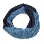 sciarpa ad anello puntinato da donna e uomo blu