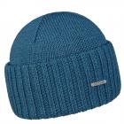 STETSON | Beanie Merino Wool berretto con risvolto petrolio
