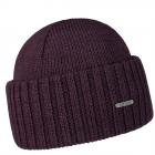STETSON | Beanie Merino Wool berretto con risvolto prugna
