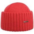 STETSON | Beanie Merino Wool berretto con risvolto corallo