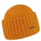 STETSON | Beanie Merino Wool berretto con risvolto arancio