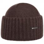 STETSON | Beanie Merino Wool berretto con risvolto marrone