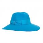 BORSALINO | Cappello da donna in finissimo pelo di coniglio a tesa larga turchese