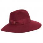BORSALINO | Cappello da donna in finissimo pelo di coniglio a tesa larga rosso scuro