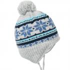 Cappello a maglia per bambini con nastro e pompon da STERNTALER argento