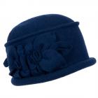 berrettone in lana Wendy firmato WILLI blu