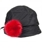 cappello di stoffa firmato ALESSANDRA BACCI  rosso