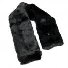 sciarpa in eco pelliccia firmato ALESSANDRA BACCI  nero