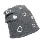 berretto long beanie Hanna firmato ALESSANDRA BACCI grigio