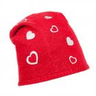 berretto long beanie Hanna firmato ALESSANDRA BACCI rosso
