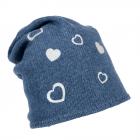 berretto long beanie Hanna firmato ALESSANDRA BACCI blu