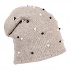 berretto beanie Perle firmato ALESSANDRA BACCI  marrone