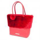 borsa Carletta firmata ALESSANDRA BACCI  rosso
