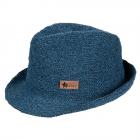 STERNTALER | cappello estivo in puro cottone da bambina blu scuro
