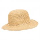 MAYSER | cappello estivo per donna in paglia crochet PANAMA naturale