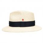 MAYSER | Traveller Cappello di paglia Panama a tesa larga media blu